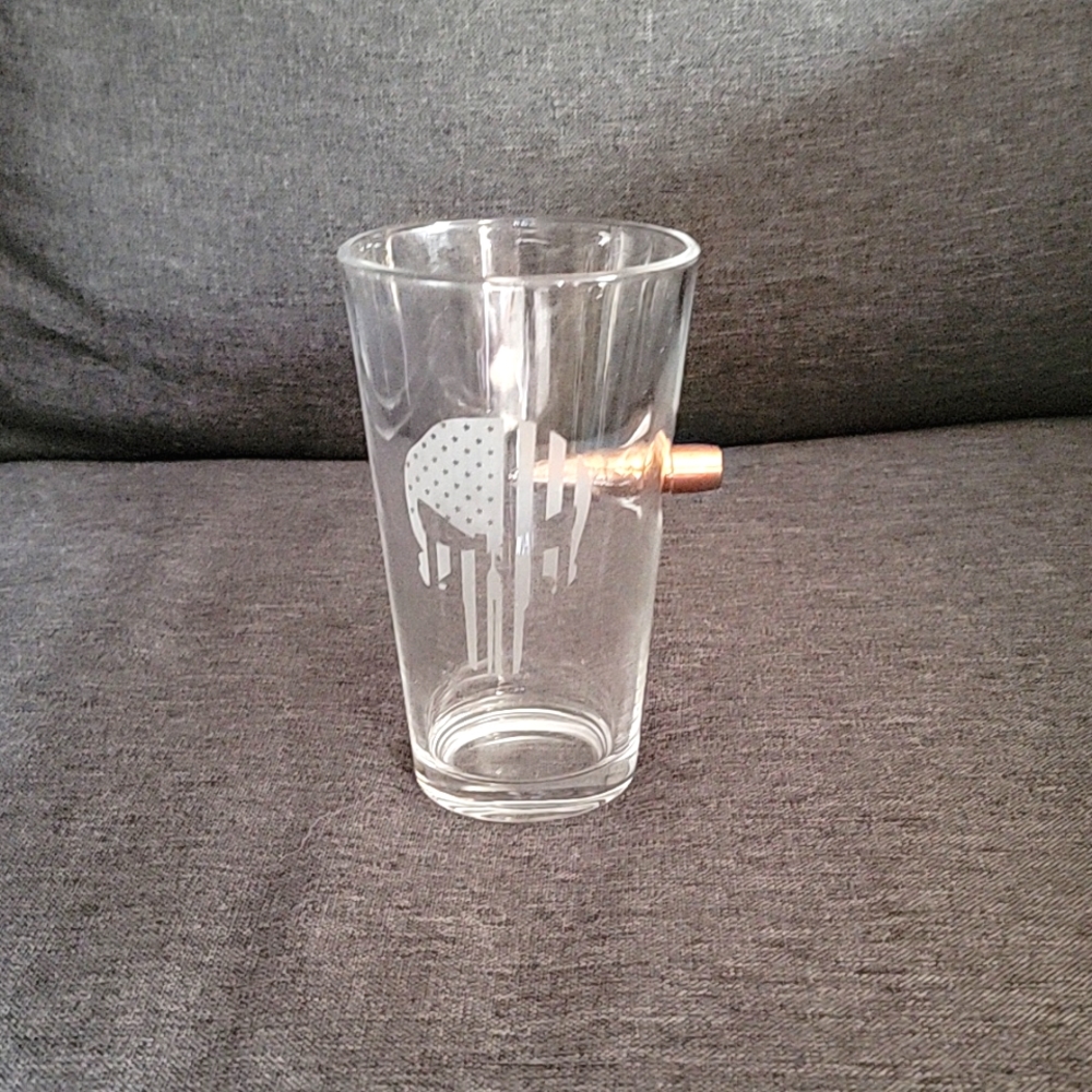 2/$8 Bullet Skull Glass